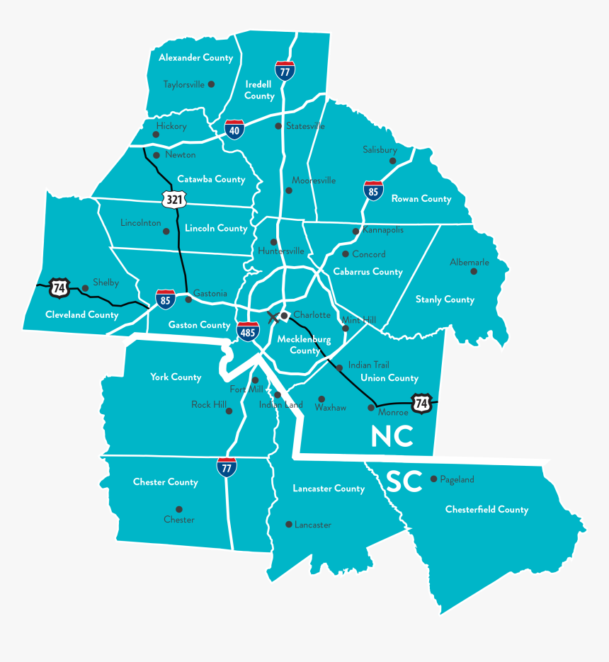 Charlotte North Carolina County, HD Png Download, Free Download