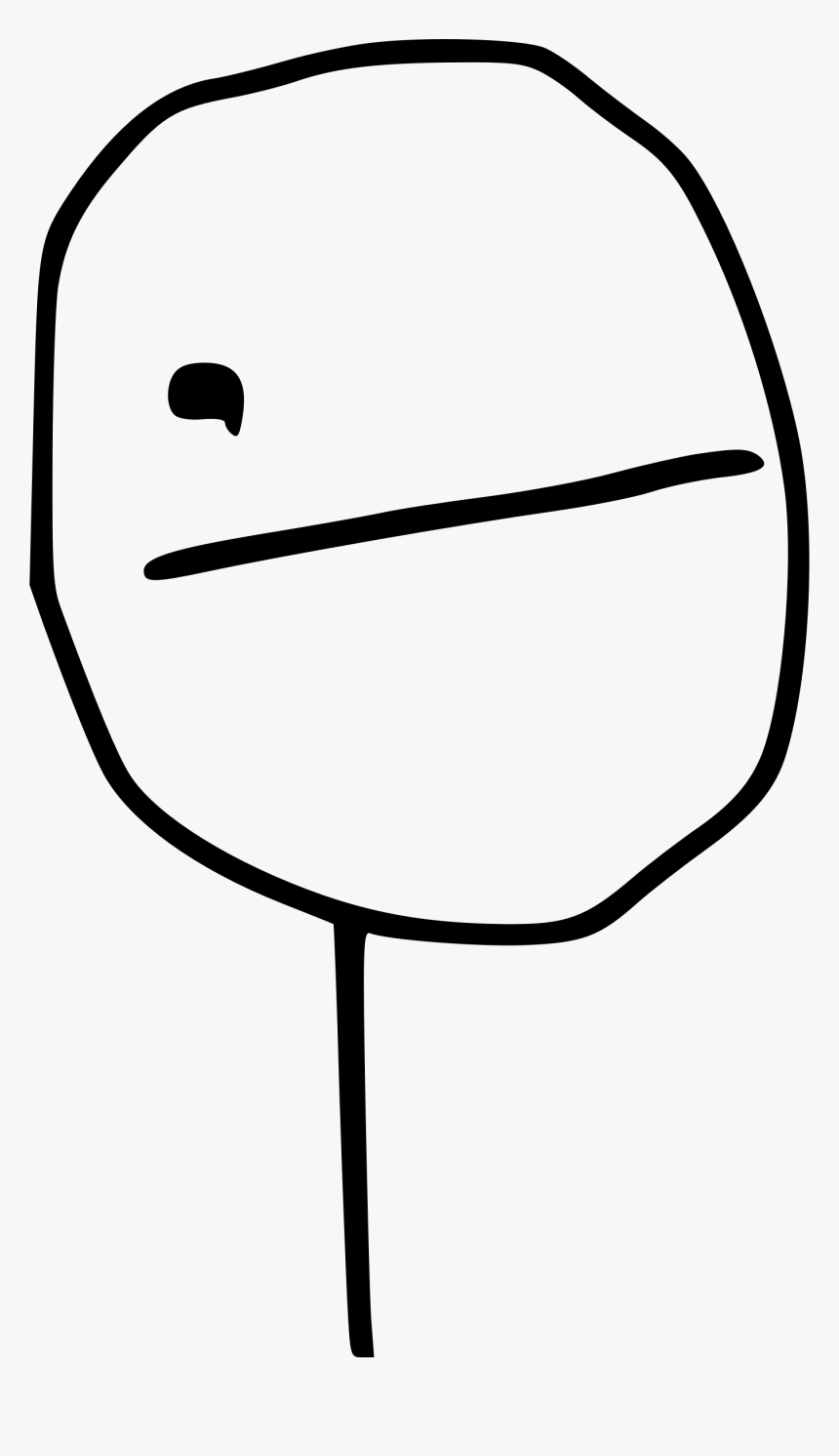 Meme Poker Face Png, Transparent Png, Free Download