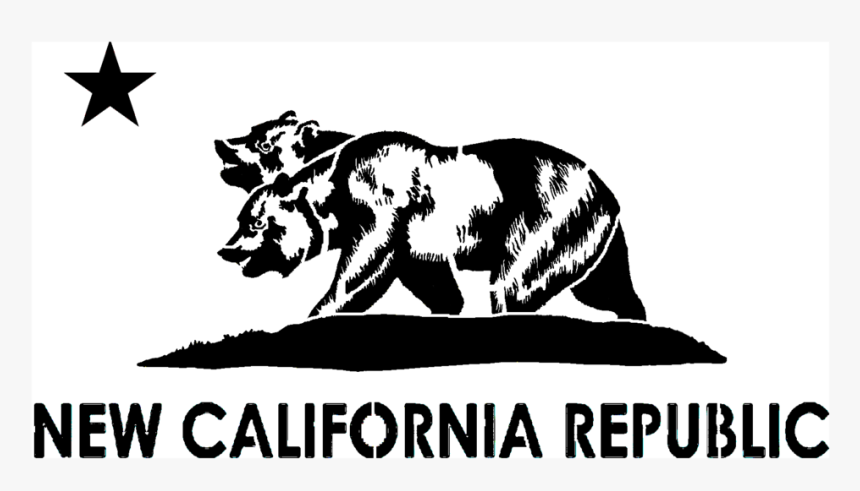 California Bear Flag Images Hd Image For Gadget Background - New California Republic Logo, HD Png Download, Free Download