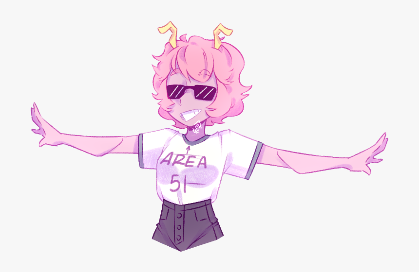 Mina Ashido Minaashido Meme Area51 Freetoedit - Mina Bnha, HD Png Download, Free Download