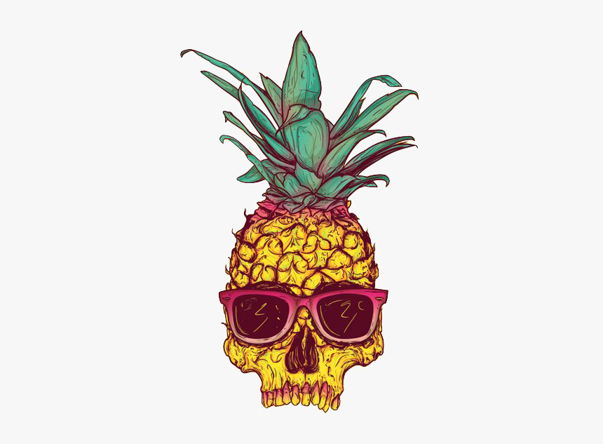 Details about   Hawaiian Tropical Pineapple Golden Skull Figurine 6"Tall Fruity Skeleton Head 