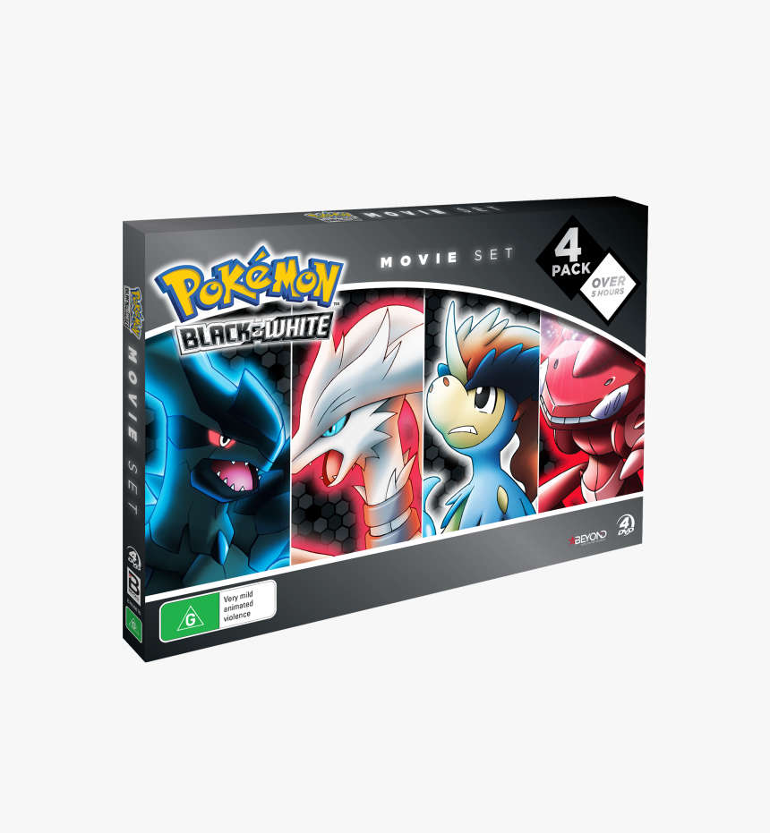 Black & White Movie 4-pack - Pokemon, HD Png Download, Free Download