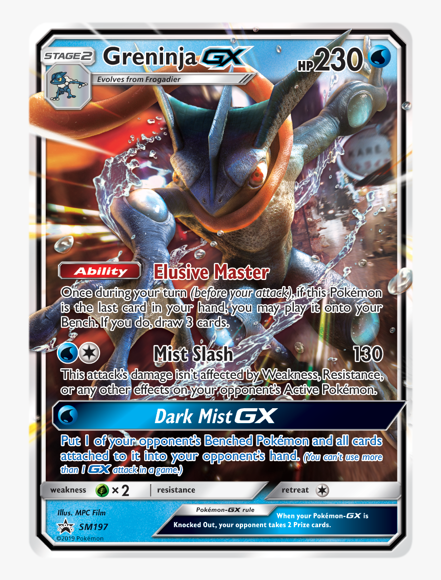 Greninja Gx Detective Pikachu, HD Png Download, Free Download