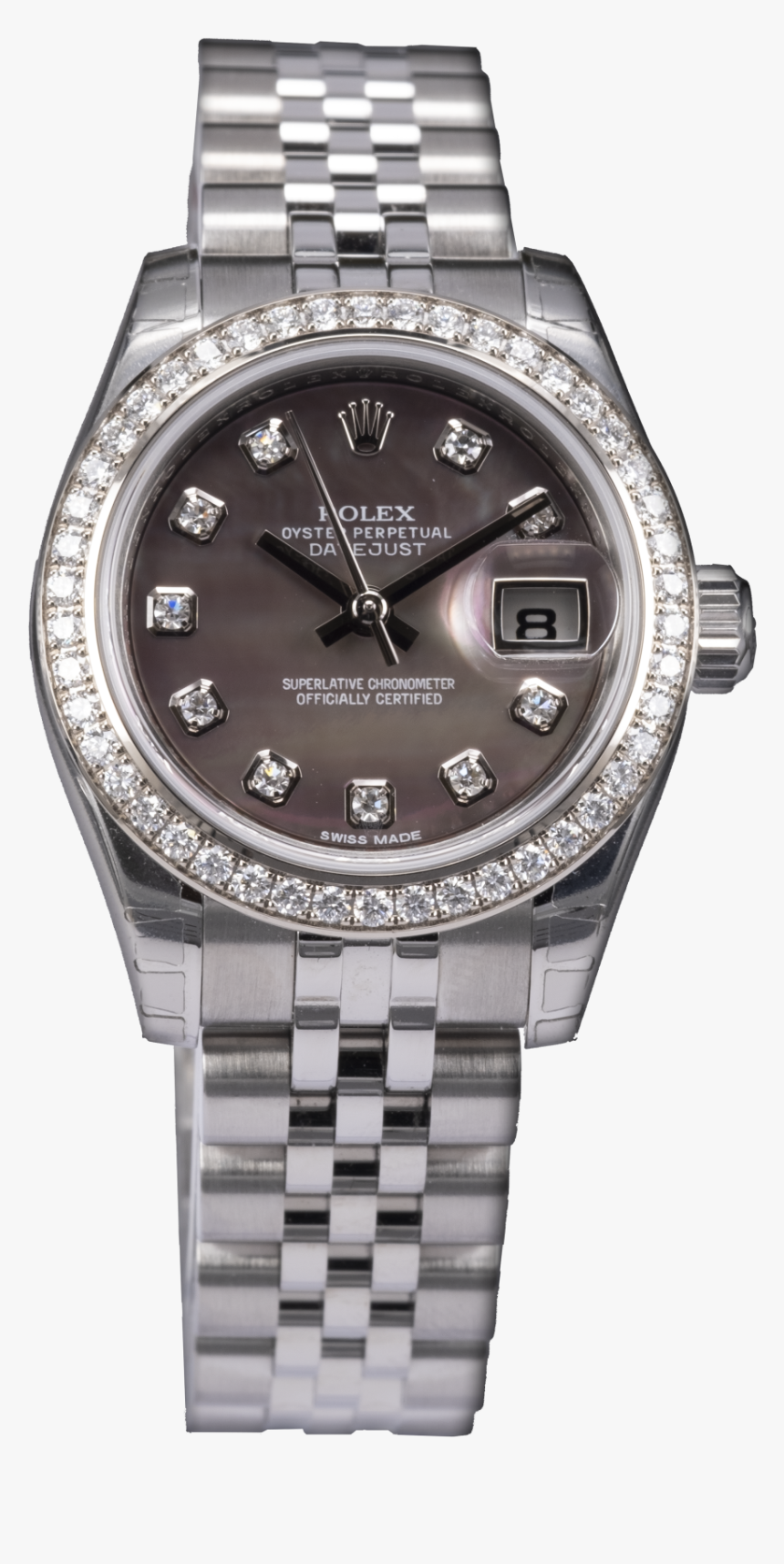 rolex steel back stainless