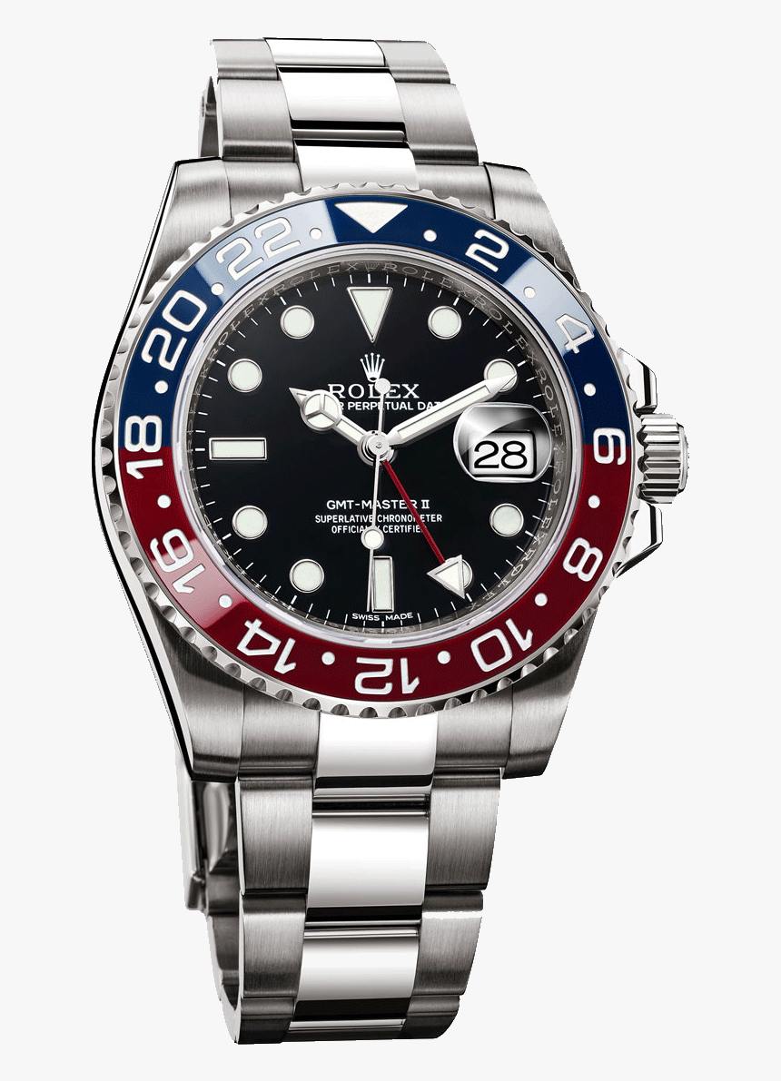 Rolex Oyster Perpetual Date Gmt Lionel Meylan Horlogerie - Rolex Gmt Master Blue, HD Png Download, Free Download