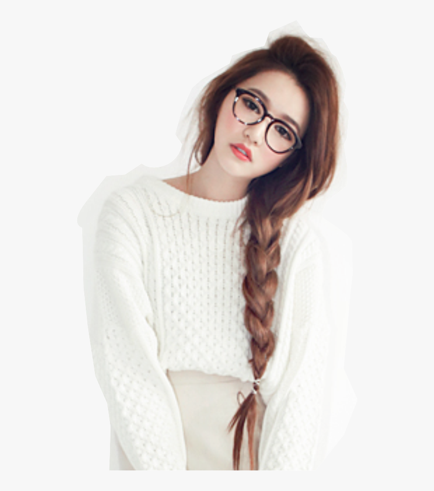 Transparent Nerdy Girl Clipart - 17 Year Old Korean Girl, HD Png Download, Free Download