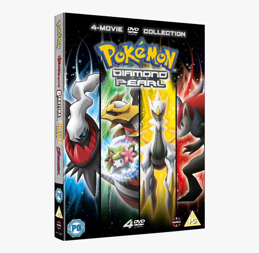 Pokemon Movie 10-13 Collection - Pokemon Diamond And Pearl Movie Collection Dvd, HD Png Download, Free Download