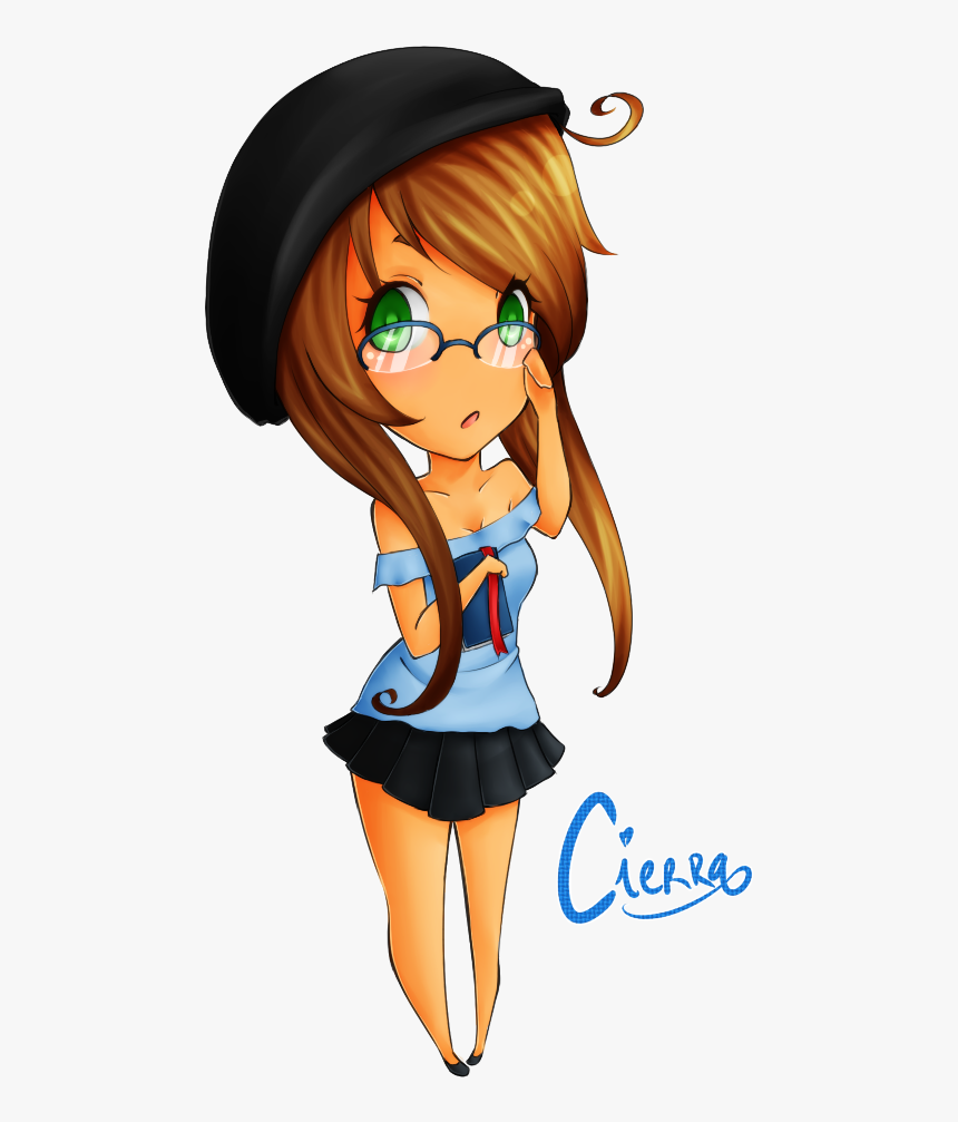 Nerd Drawing Cute - Cute Cartoon Nerd Girl, HD Png Download, Free Download