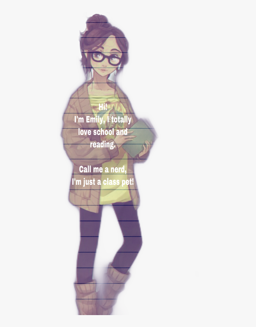 Transparent Nerd Girl Png - Woman Full Body Drawing, Png Download, Free Download