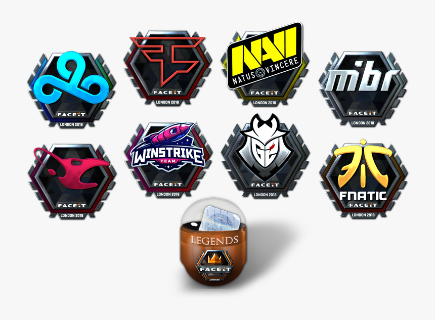 Cs Go Png - Sticker Liquid Faceit 2018, Transparent Png, Free Download