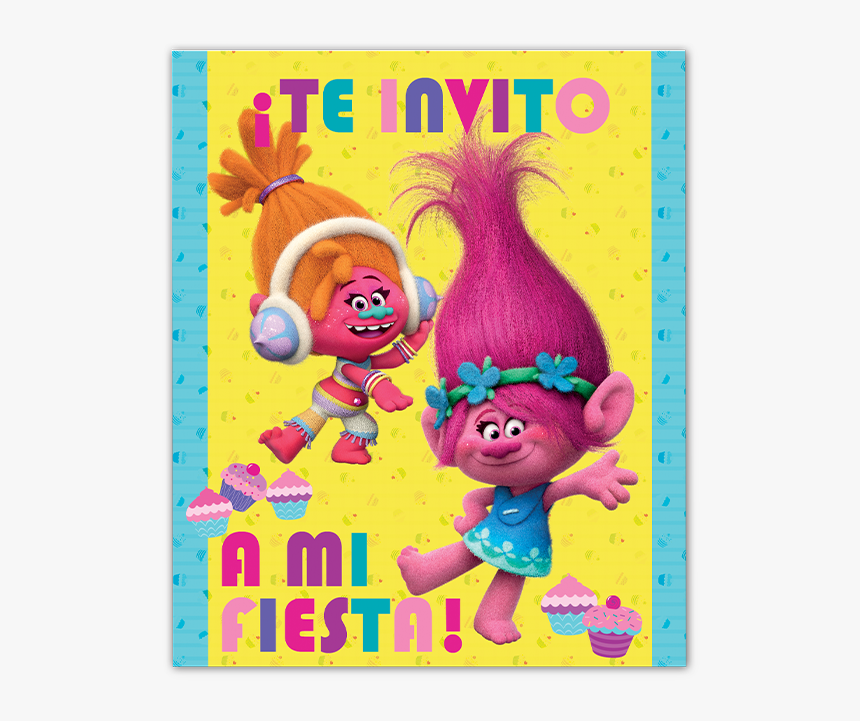 Invitaciones De Los Trolls Para Editar Gratis, HD Png Download, Free Download