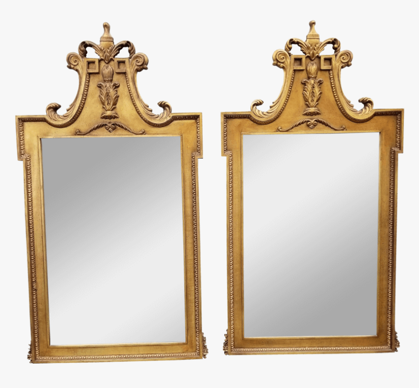 Large Gilded Mirrors - Antique, HD Png Download, Free Download