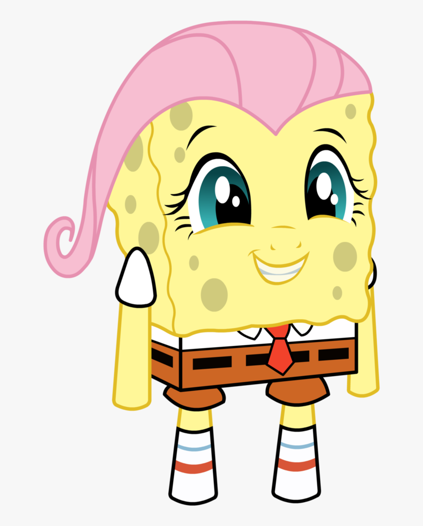 Spongebob Transparent Png - Fluttershy Spongebob, Png Download, Free Download