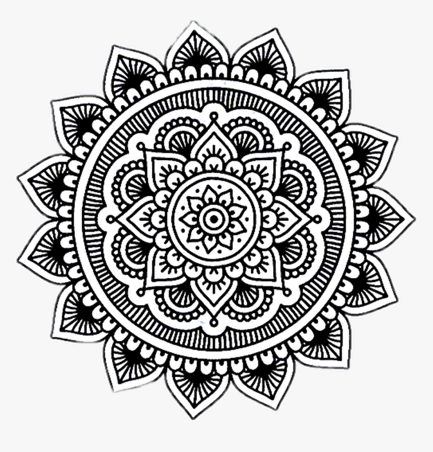 Mandala Mandalas Dibujo - Art Black And White Design, HD Png Download, Free Download