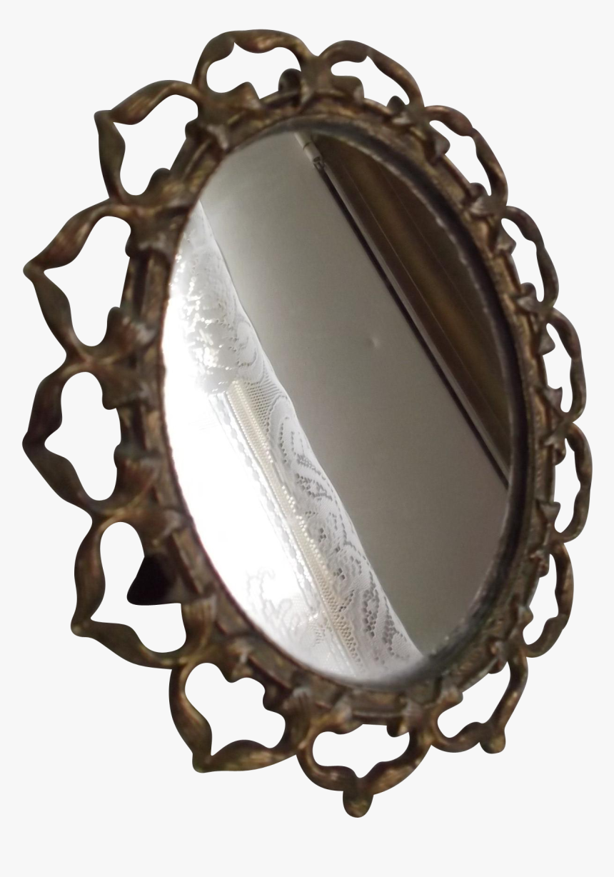 Here Is A Vintage, Collectible Mirror That Is Oval - Old Mirror Png, Transparent Png, Free Download