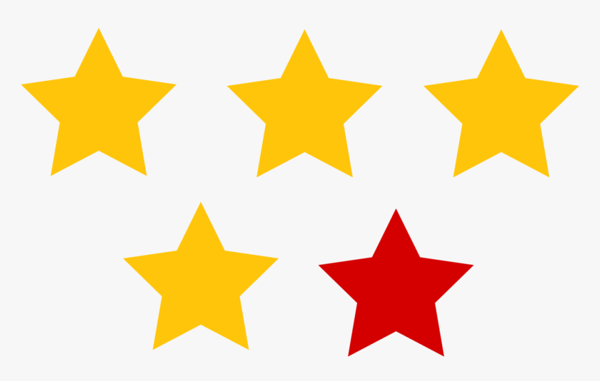 Transparent Red Star Png - Rating Star Png Icon, Png Download, Free Download