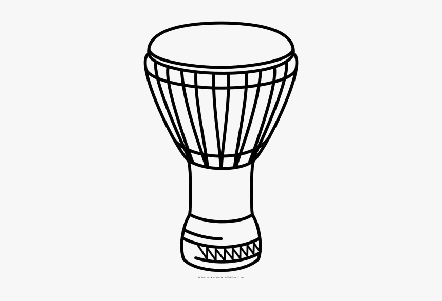 African Drums Png Transparent Images - Djembe Black And White, Png Download, Free Download