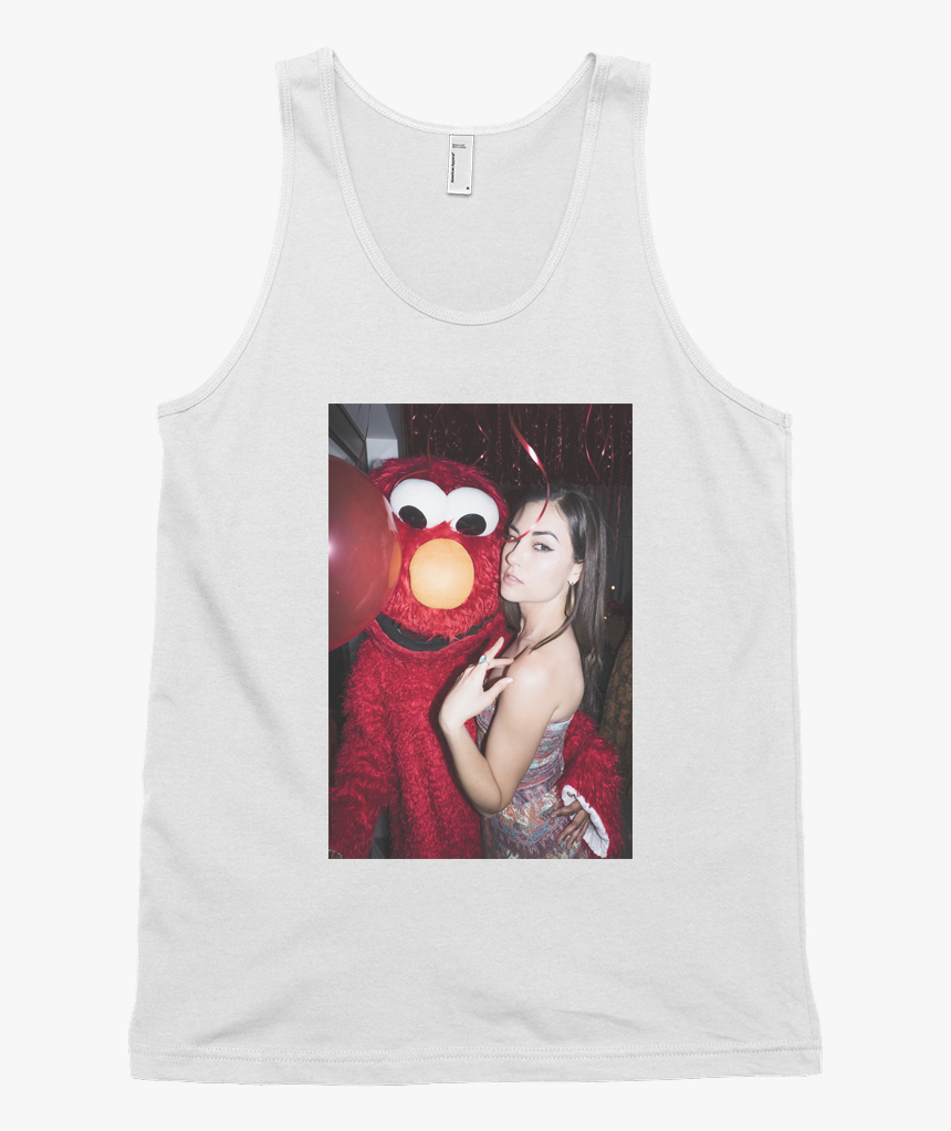 Sasha Grey White Elmo Tanktop, White Sasha Grey Elmo - Active Tank, HD Png Download, Free Download