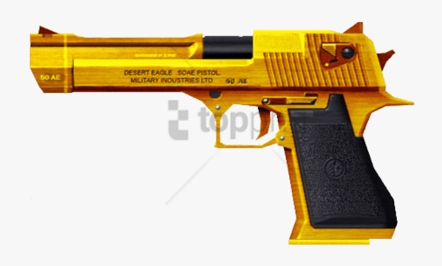 Free Png Gold Gun Png Png Image With Transparent Background - Gold Desert Eagle Png, Png Download, Free Download