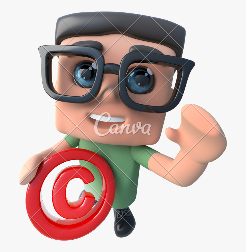 Clip Art Funny Geek Photos By - Nerd Character 3d, HD Png Download, Free Download