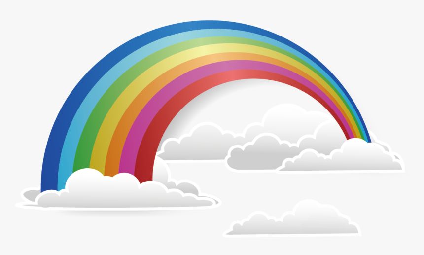 Cloud Rainbow Vector Png, Transparent Png, Free Download