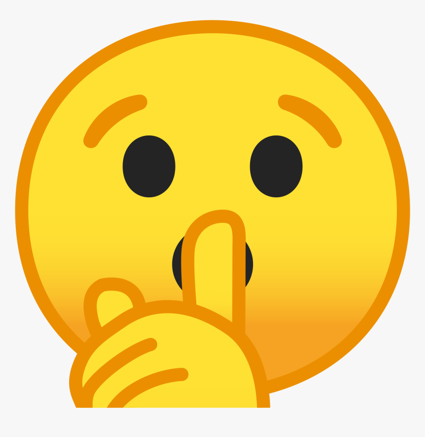 Shushing Face Icon - Shush Emoji, HD Png Download, Free Download
