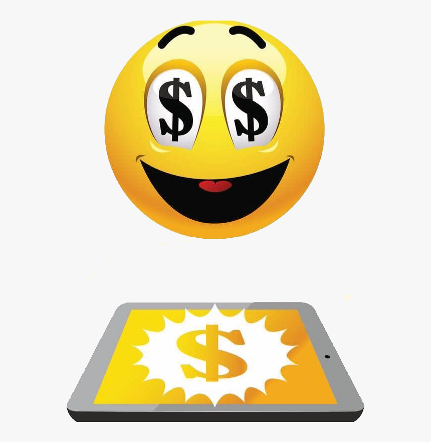 Emot Dollar , Png Download - Smiley Dollar Sign Eyes, Transparent Png, Free Download