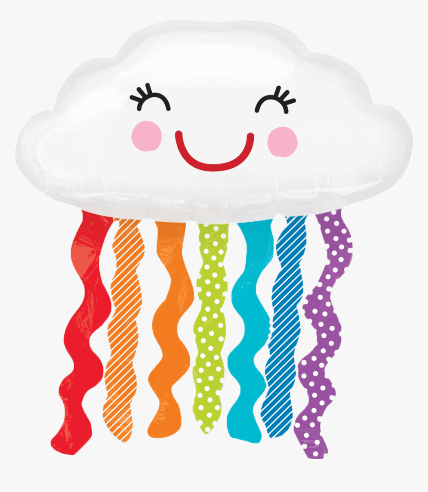 Anagram International 3123101 Rainbow Cloud Shop Balloon - Rainbow Cloud Balloon, HD Png Download, Free Download