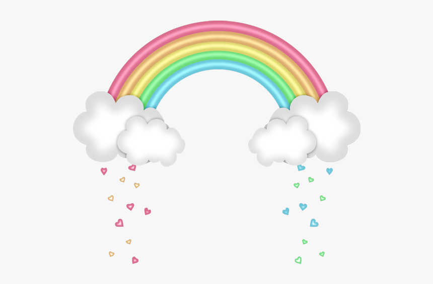 Forest Clipart Rainbow - Cute Pastel Rainbow Clipart, HD Png Download, Free Download