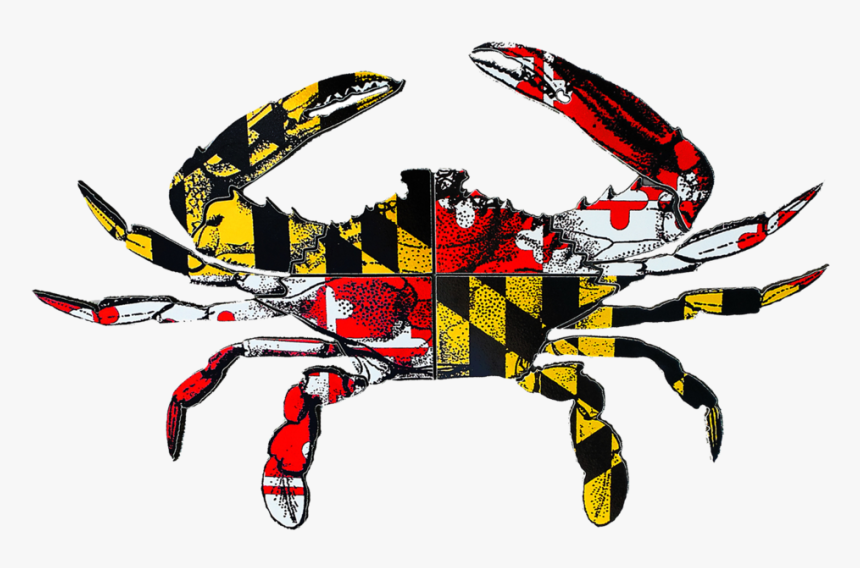 Crab - 3drose - Blue Crab Maryland Flag, HD Png Download, Free Download