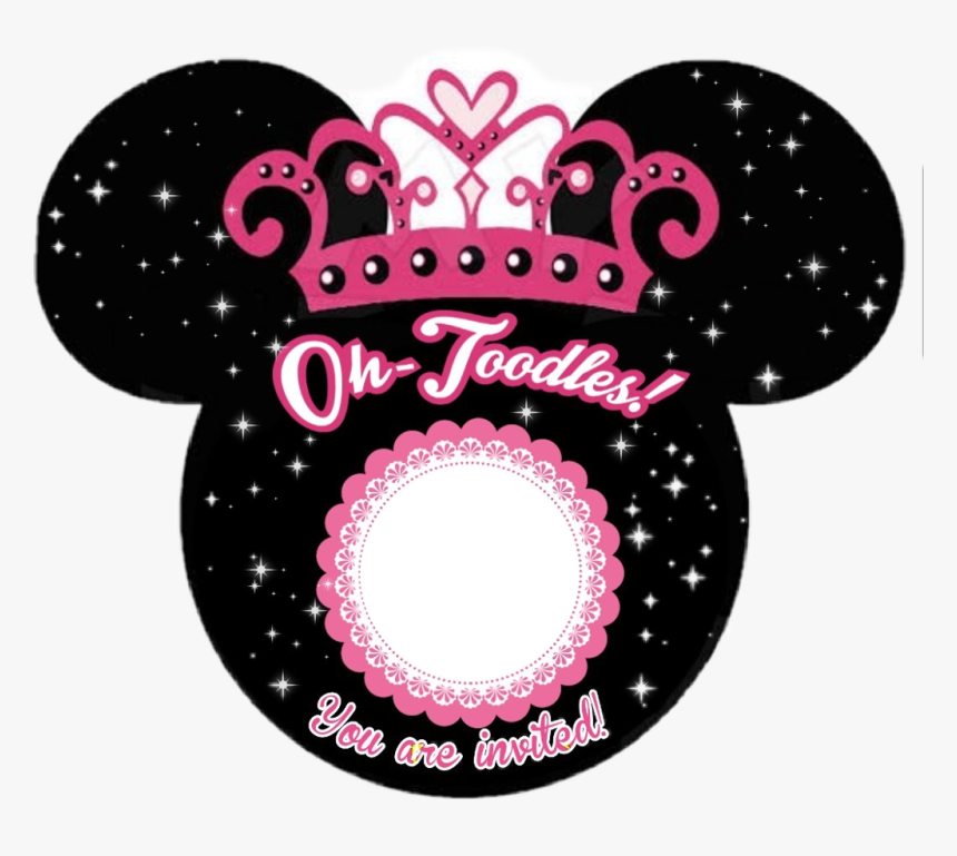 #freetoedit #minnie #minniemouse #invitation #black - Minnie Mouse Black Pink, HD Png Download, Free Download