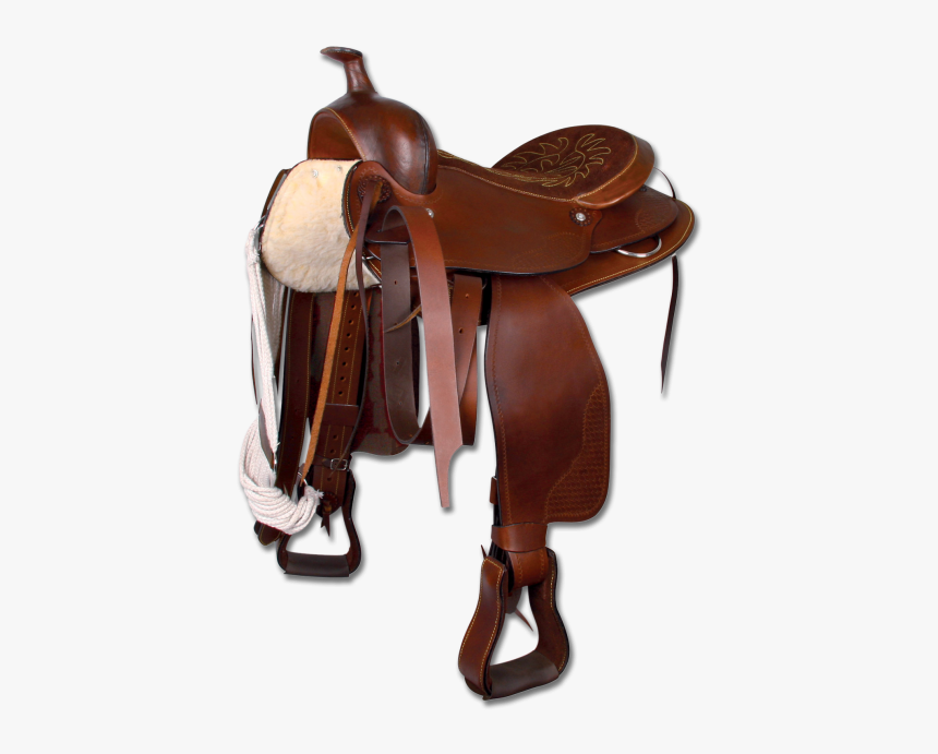 Western Saddle For Large Horses, 16"/40 Cm - Horse Saddle Png, Transparent Png, Free Download