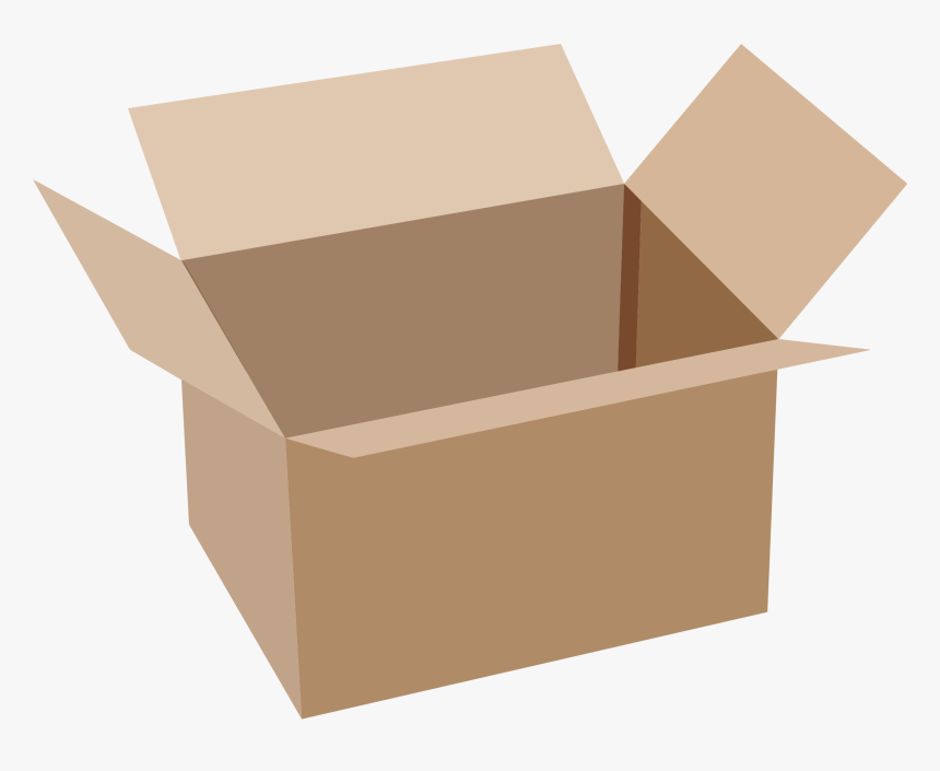 Download This High Resolution Box High Quality Png - Open Cardboard Box Clipart, Transparent Png, Free Download