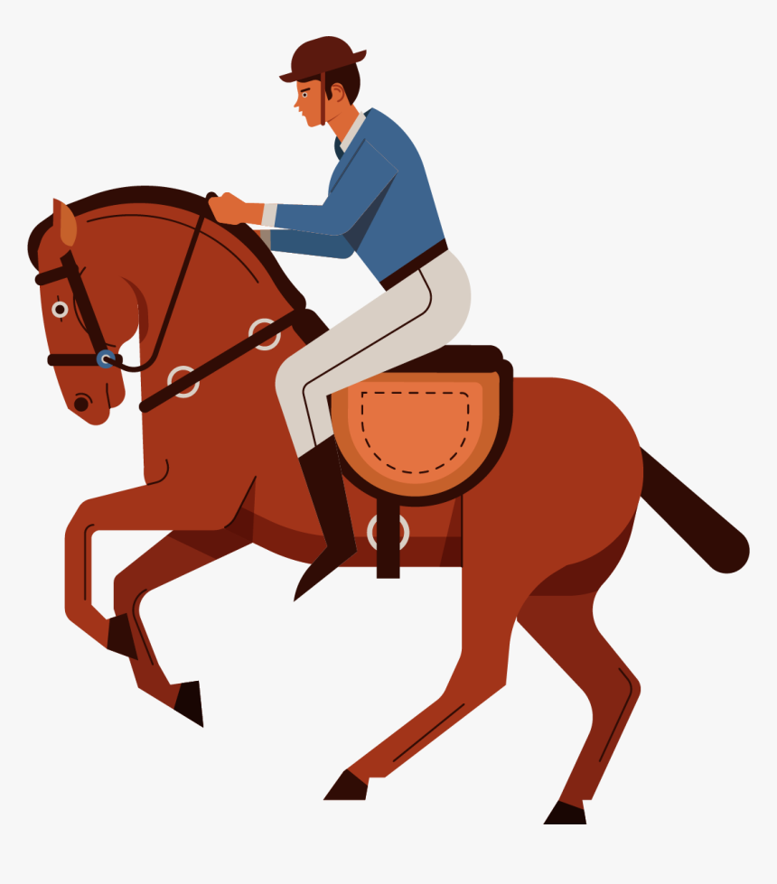 Horse Riding Cartoon, HD Png Download, Free Download