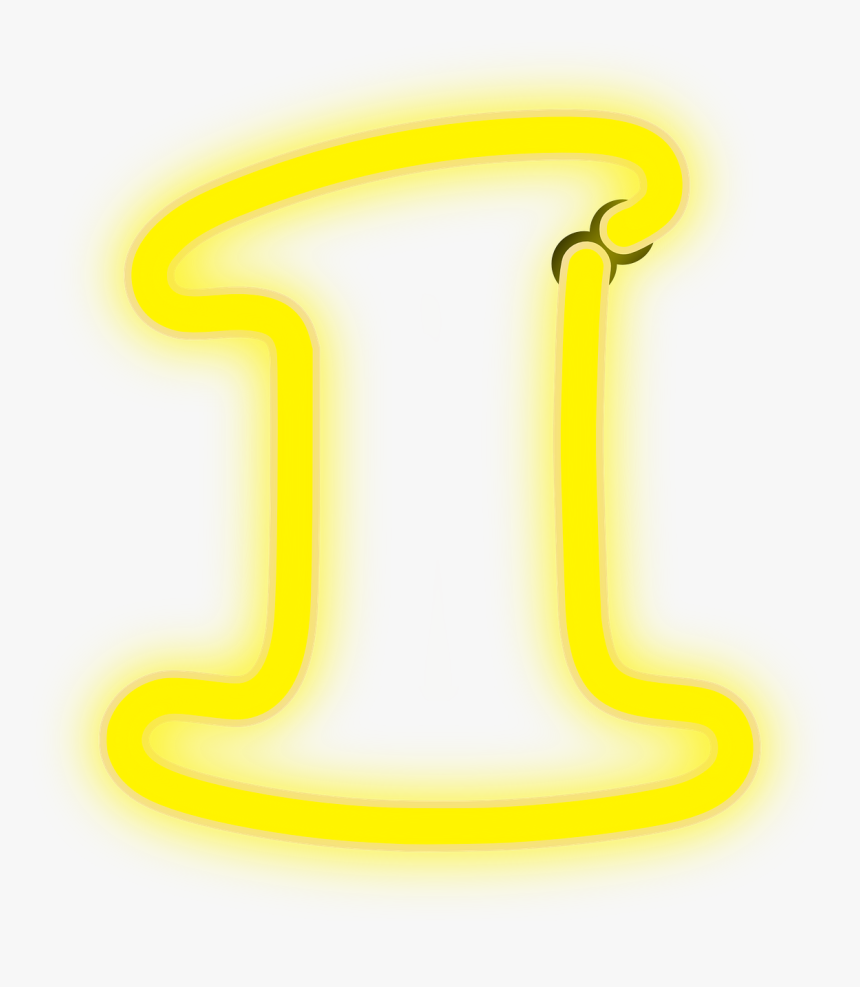 Neón, 1, Luces, Número, Amarillo, Eléctrica - Neon Light Number 1 Png, Transparent Png, Free Download