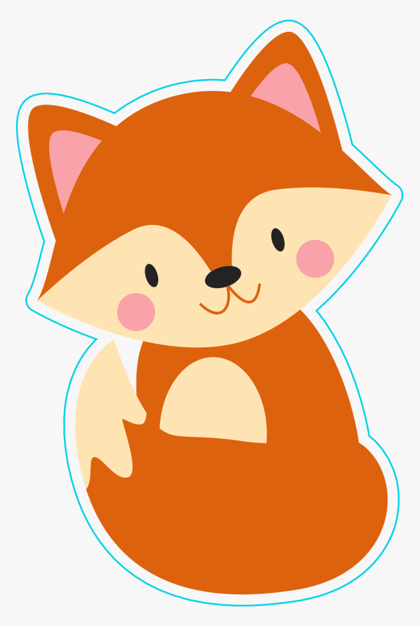 Transparent Baby Fox Clipart - Cute Fox Cartoon, HD Png Download, Free Download