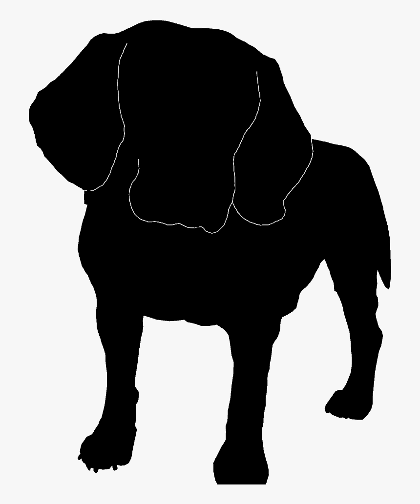 Silhouette Of A Dog - Dog Licks, HD Png Download, Free Download