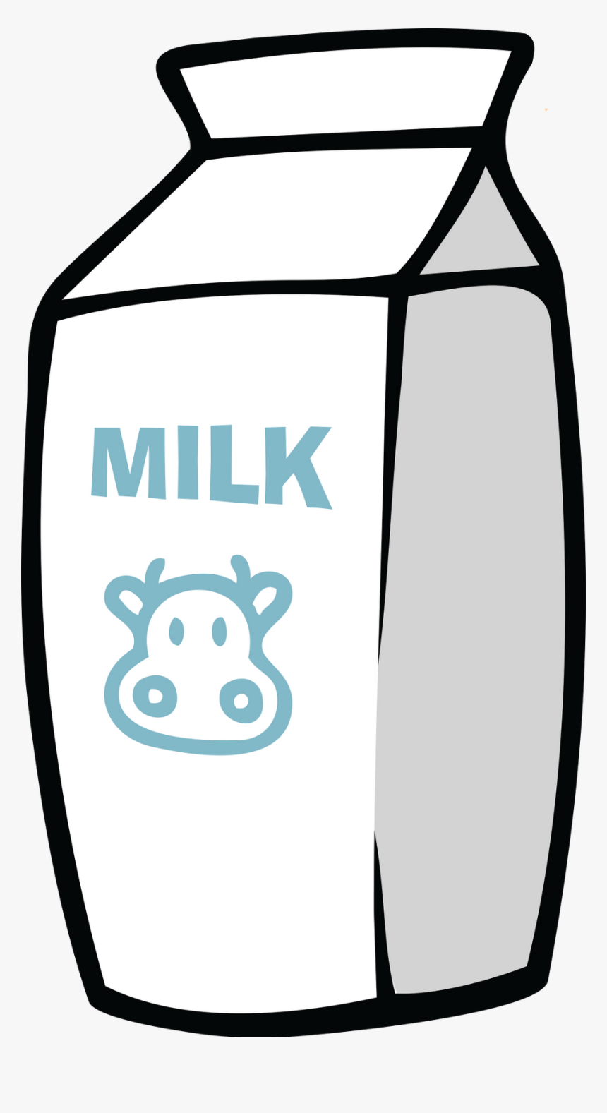 Full Cream Milk Cartoon - Transparent Background Milk Carton Clipart, HD Png Download, Free Download