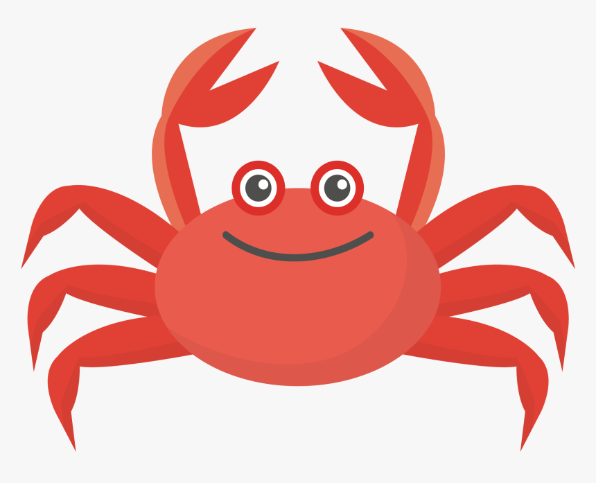 Crab Colorful Run Euclidean Vector Illustration - Cartoon Crab Png, Transparent Png, Free Download