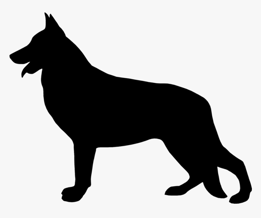 Tell A Friend - Silhouette German Shepherd Clipart, HD Png Download, Free Download