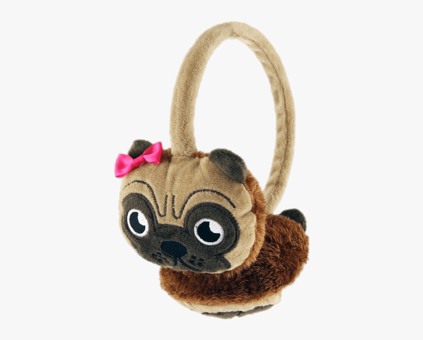 Pug Earmuffs For Kids Clip Arts - Stuffed Toy, HD Png Download, Free Download