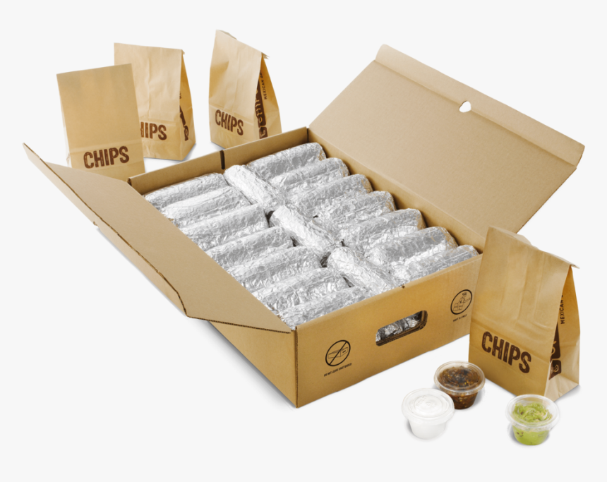 Chipotle Catering Burritos By The Box - Chipotle Burrito Catering, HD Png Download, Free Download