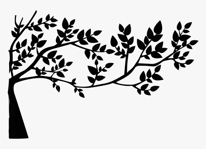 Ecological, Leaf, Leaves, Nature, Plant, Silhouette - Tree Silhouette With Leaves, HD Png Download, Free Download