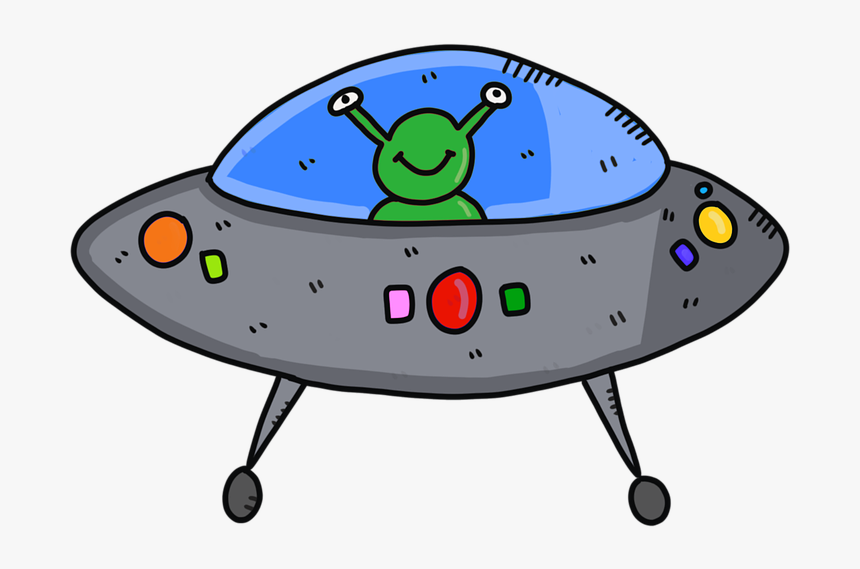 Alien Spaceship Ufo Future Fantasy Futuristic - Alien In Ufo Clipart, HD Png Download, Free Download