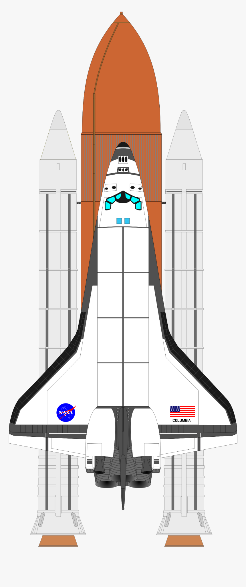 Cartoon Nasa Space Shuttle, HD Png Download, Free Download