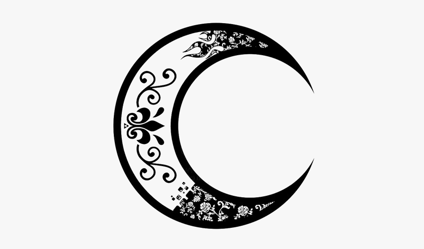 Half Moon Png Image Gothic Moon Tattoo Design Transparent Png Kindpng