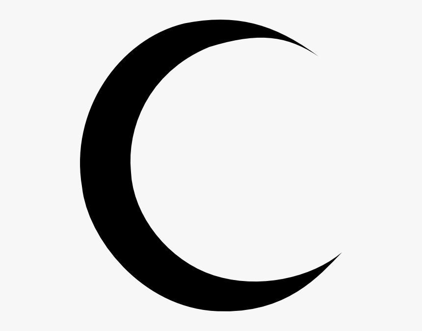 Art Moon Clipart Crescent Moon Cli Item 4 Moon Clipart - Black Crescent Moon Tattoo, HD Png Download, Free Download