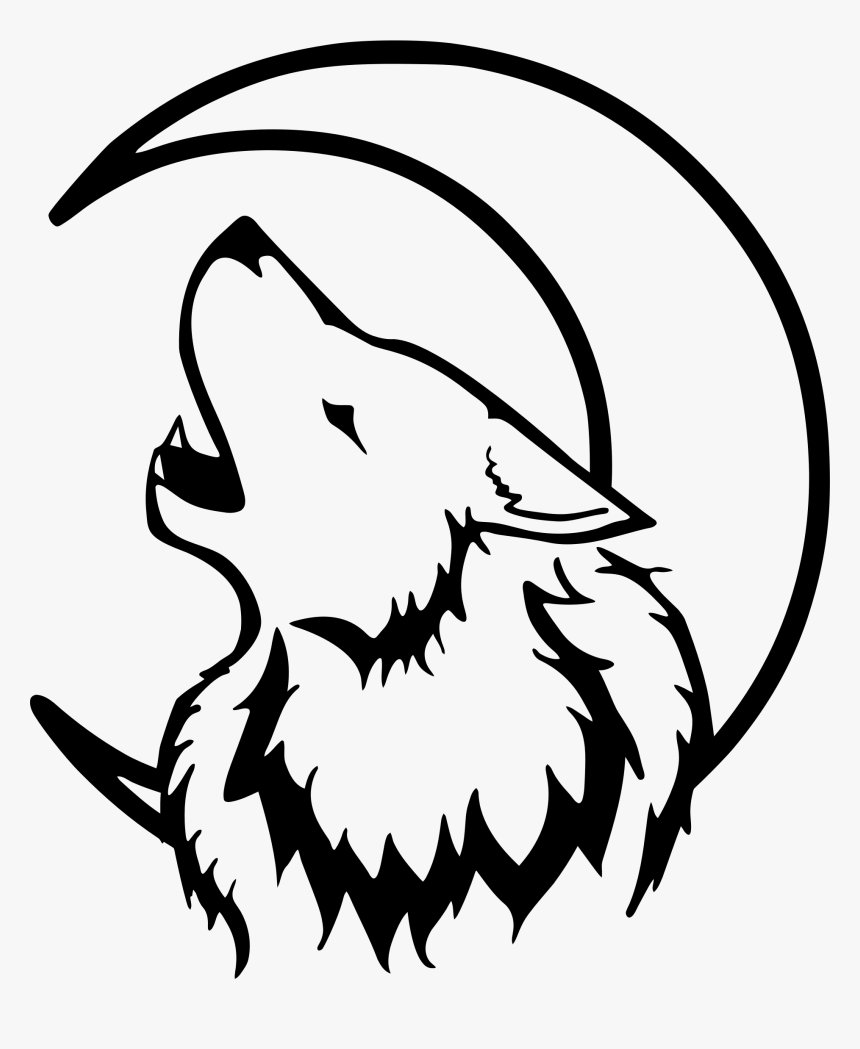 Cartoon Wolf Face Drawing