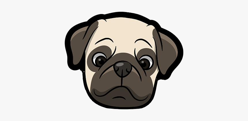 Pug Emoji & Sticker Messages Sticker-0 - Dog Using Laptop Cartoon, HD Png Download, Free Download