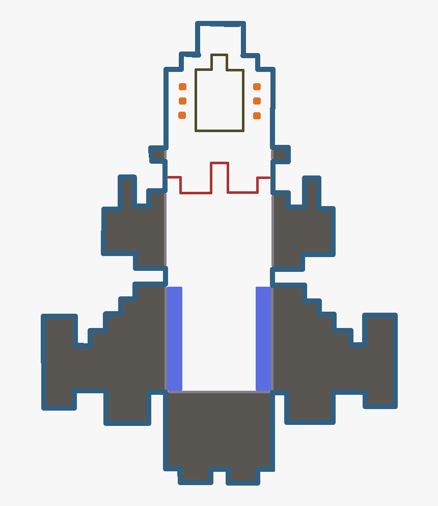Transparent Pixel Spaceship Png - Pixel Art, Png Download, Free Download